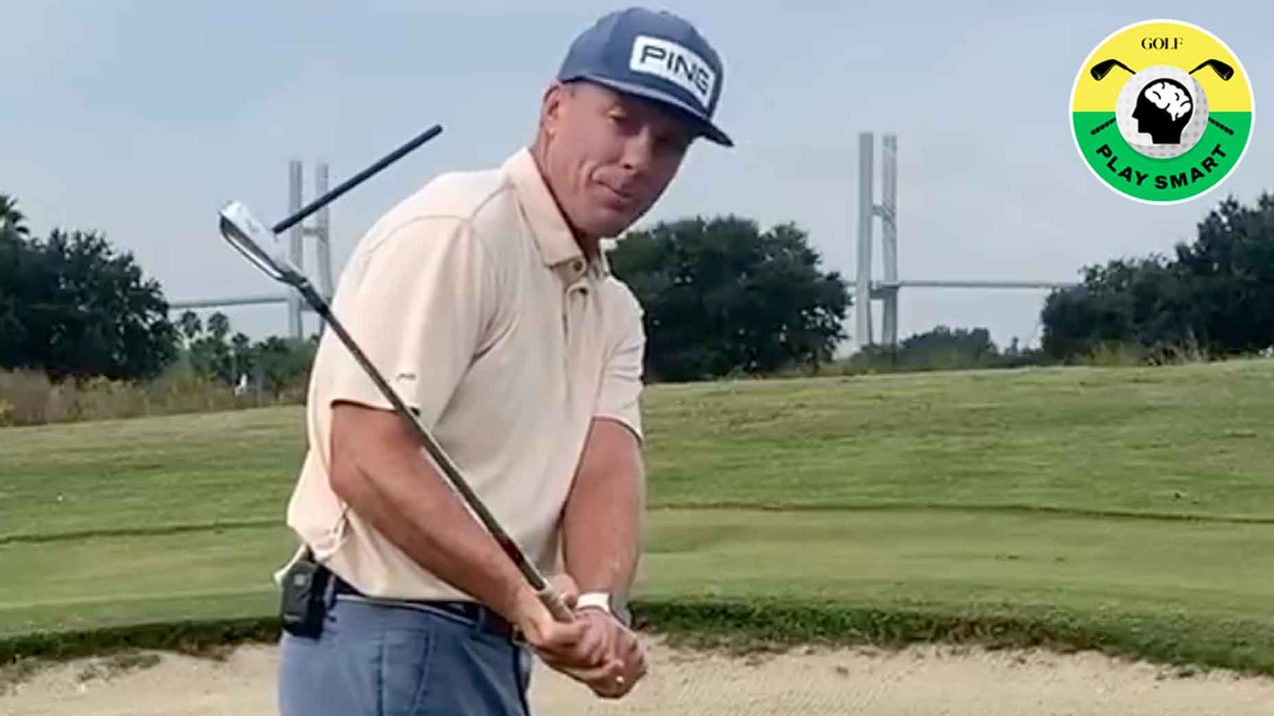 andrew rice demonstrates an ppen clubface during the downswing