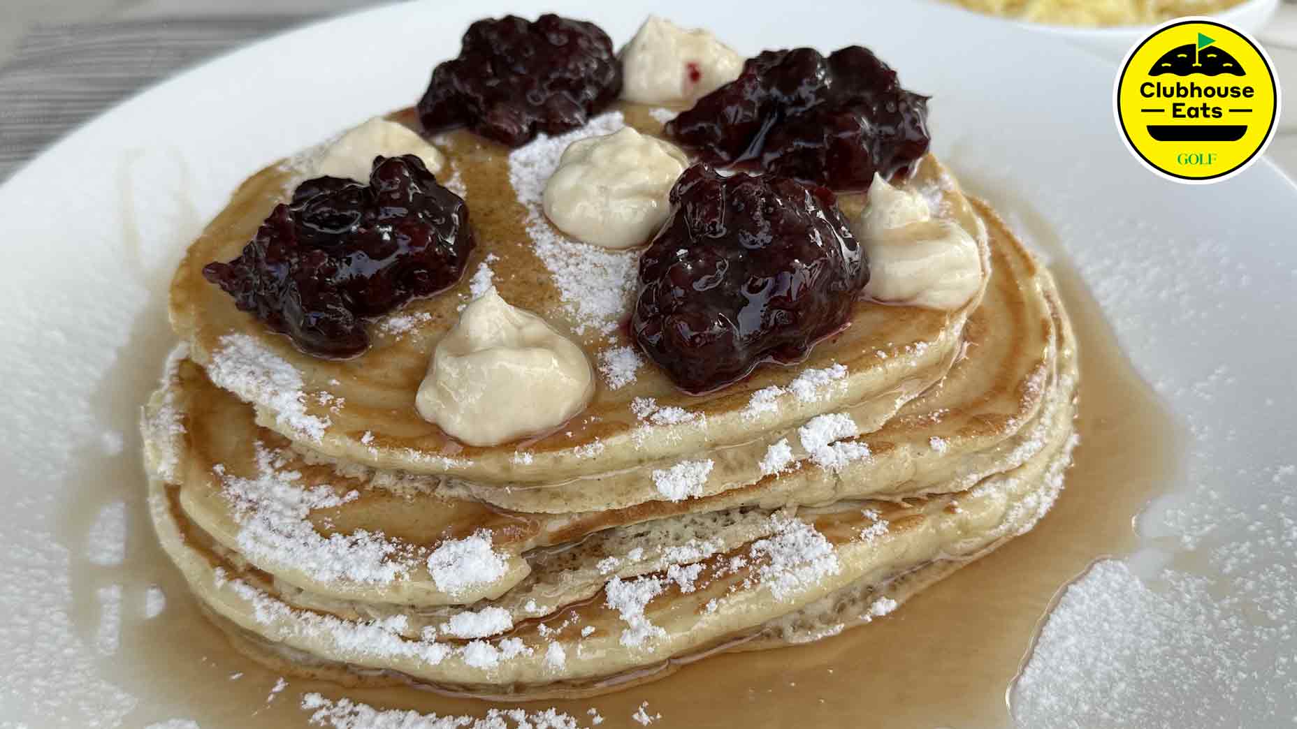 the pancakes at apes hill in barbados are divine