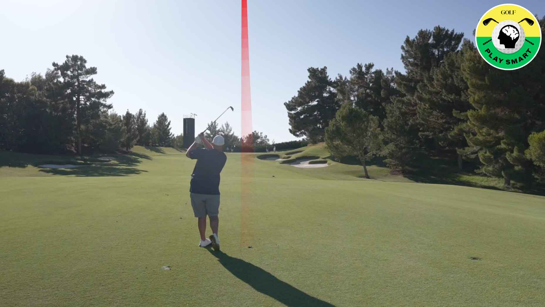 colt knost hits iron on golf course
