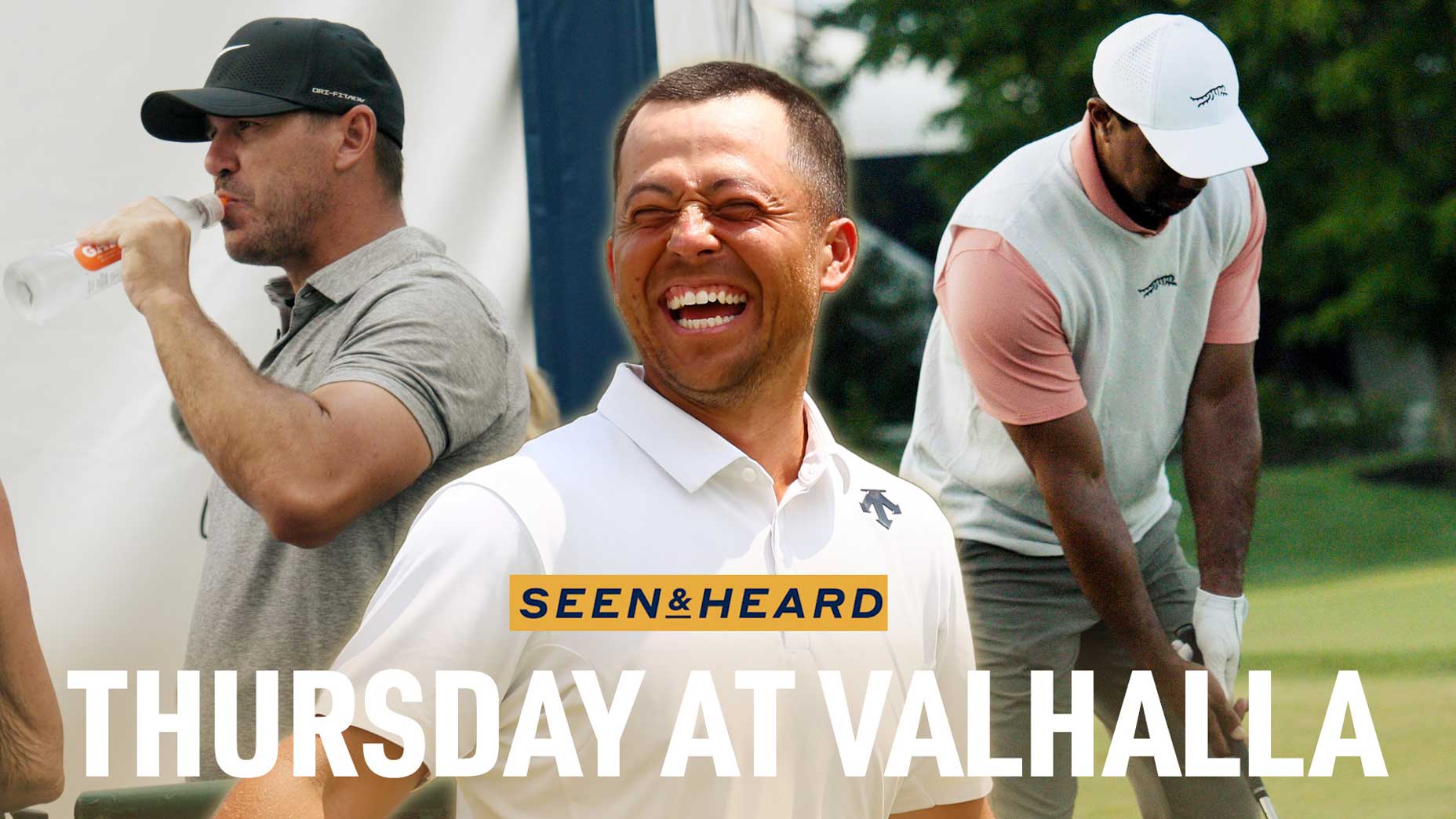 Pro golfers in GOLF Seen & Heard promo