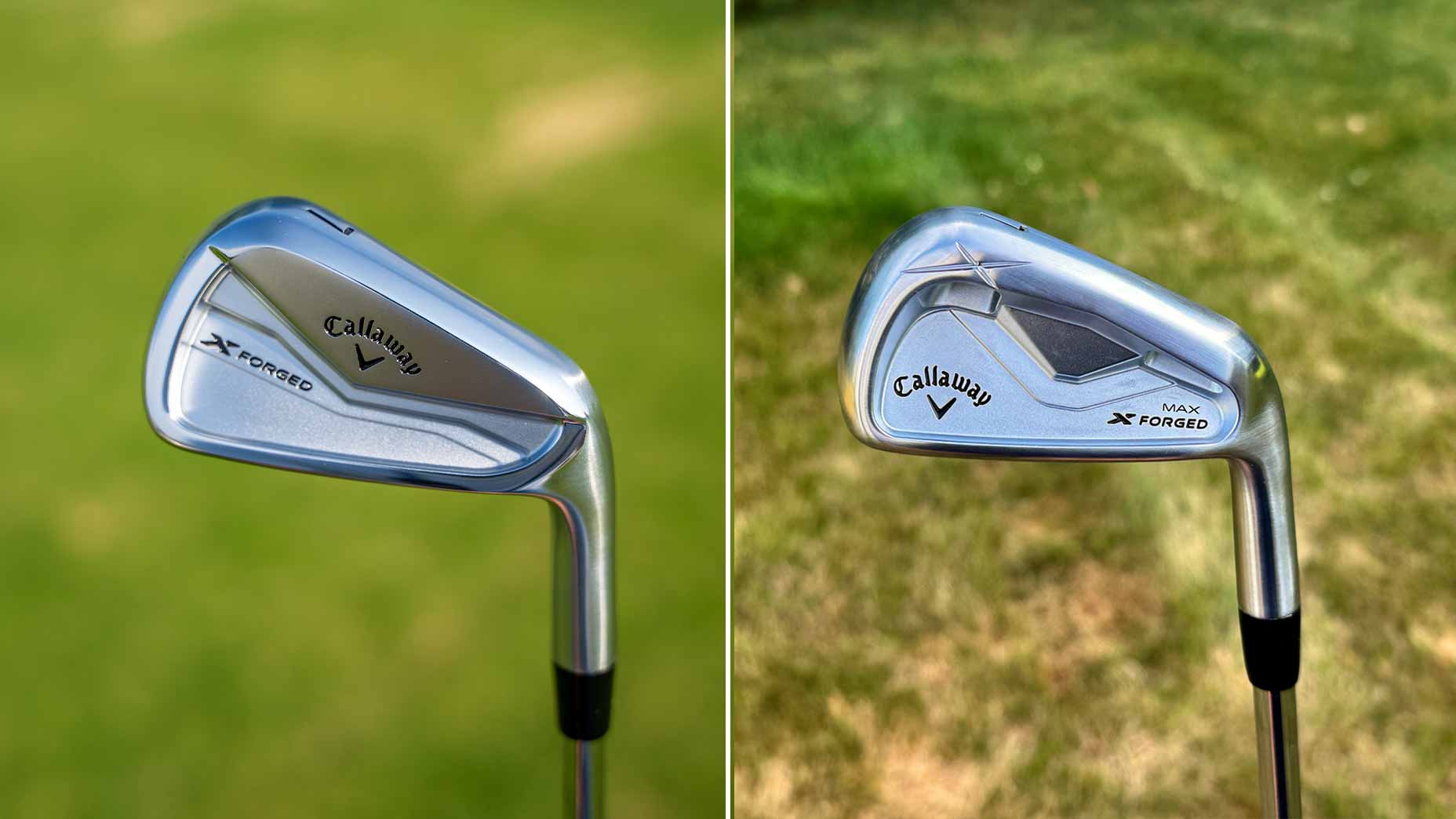 Callaway's new X Forged and X Forged Max irons.